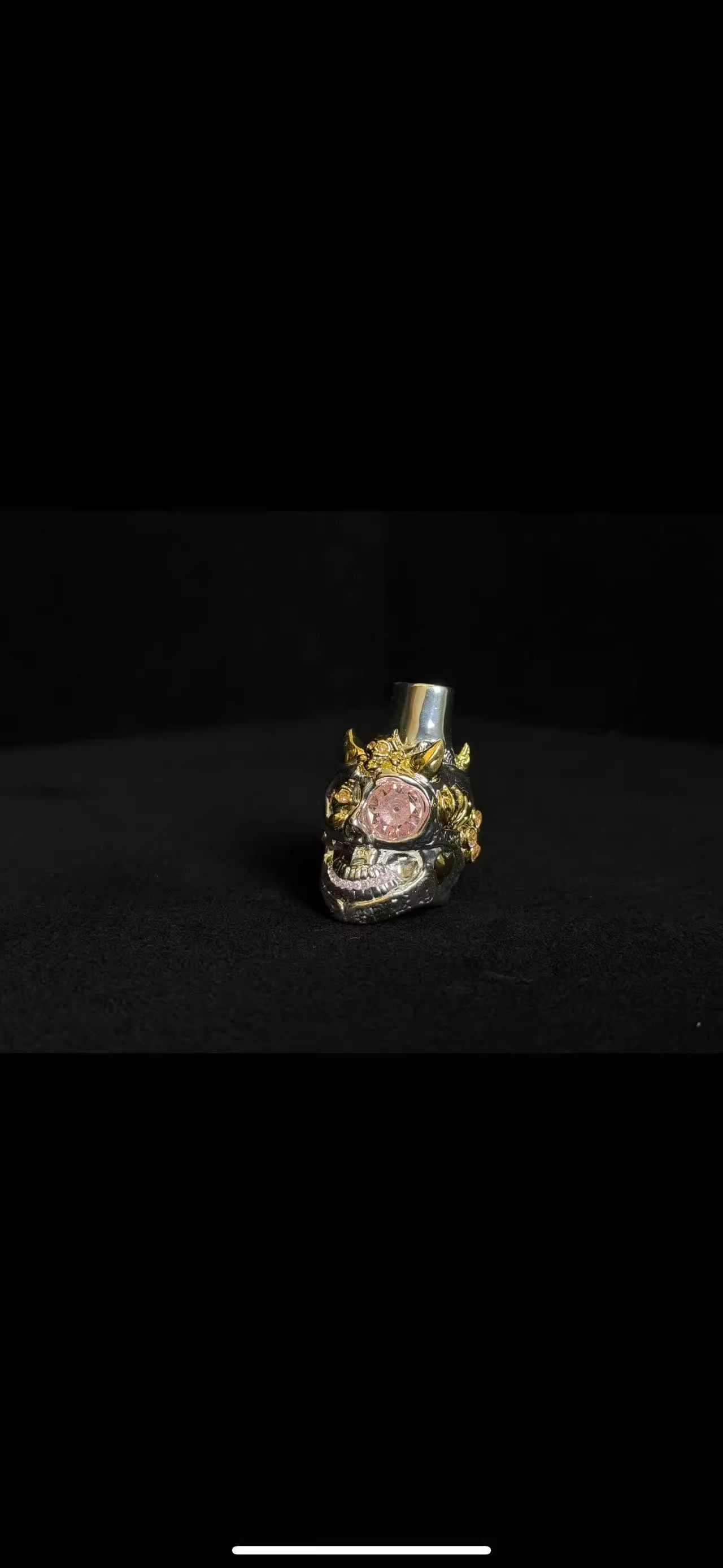 Portable Luxury Hookah Tip – Wearable Bronze Hookah Mouthpiece for Personal Use