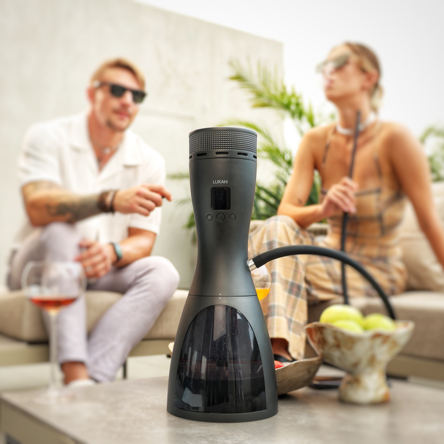 New Design Electric Shisha Hookah Set Open System with Glass Bowl Electric E Hookah Shisha