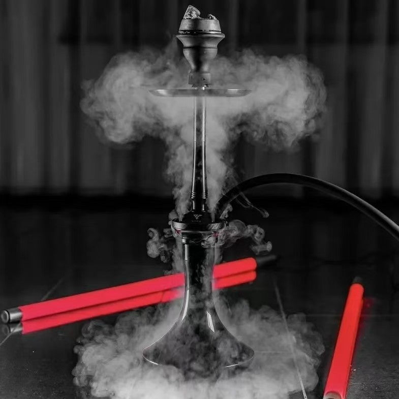 Vyro Premium Large Carbon Fiber & Stainless Steel Hookah – Complete Arabic Shisha Set