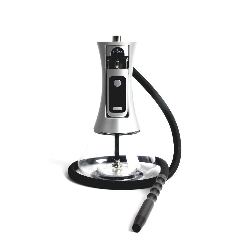 Rechargeable E-Hookah Shisha – LED Heating Electronic Arabic Hookah, No Charcoal, Oil Vapor System