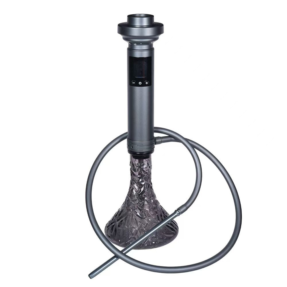 Smart Electric Hookah Shisha – Luxury Arabic Style, Aluminum Alloy, Touch Screen, Carbon-Free