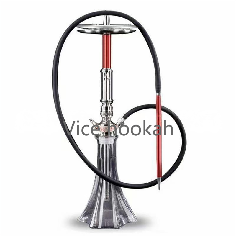 Premium Large Carbon Fiber Hookah – Stainless Steel High-End Shisha Set for Thick Smoke Lovers