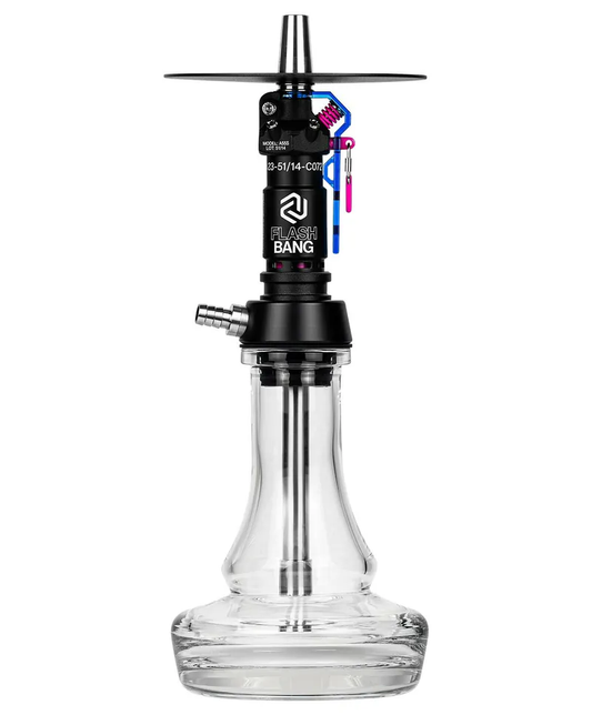 Amotion Flash Bang Black Premium Hookah – Modern German Design Shisha Set