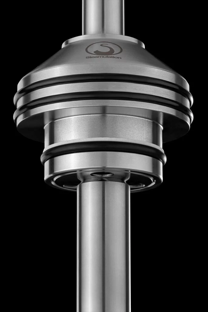 Steamulation German Stainless Steel Hookah – Premium Single Hose Shisha Set for Bar & Lounge