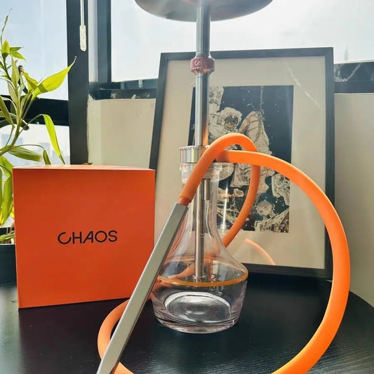 CHAOS® Premium Stainless Steel Hookah Set | High-End Single Hose Shisha for Bars, Lounges & KTV