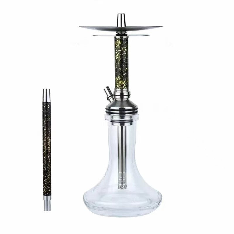 Steamulation German Stainless Steel Hookah – Premium Single Hose Shisha Set for Bar & Lounge
