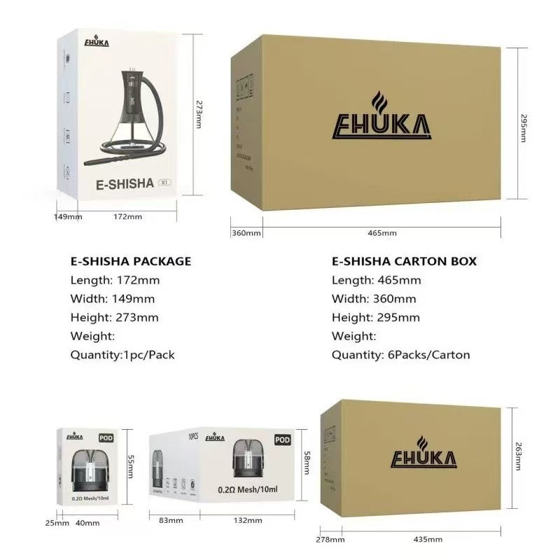 Rechargeable E-Hookah Shisha – LED Heating Electronic Arabic Hookah, No Charcoal, Oil Vapor System