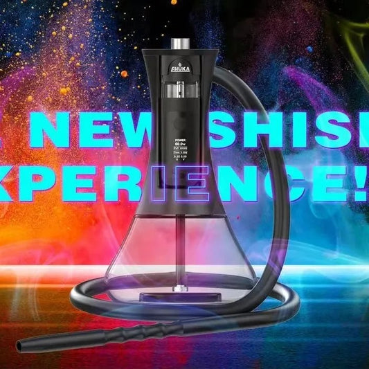 Rechargeable E-Hookah Shisha – LED Heating Electronic Arabic Hookah, No Charcoal, Oil Vapor System