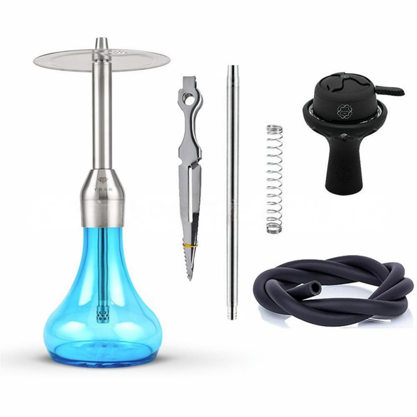 Tsar Luxury Hookah Set – Premium Shisha Pipe with Crystal Glass Base & Complete Accessories