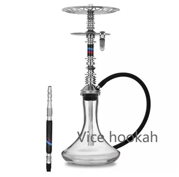 VZ Russian Premium Large Stainless Steel Hookah – Single Hose Luxury Arabic Shisha
