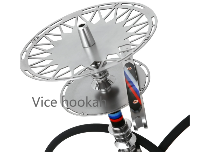 VZ Russian Premium Large Stainless Steel Hookah – Single Hose Luxury Arabic Shisha