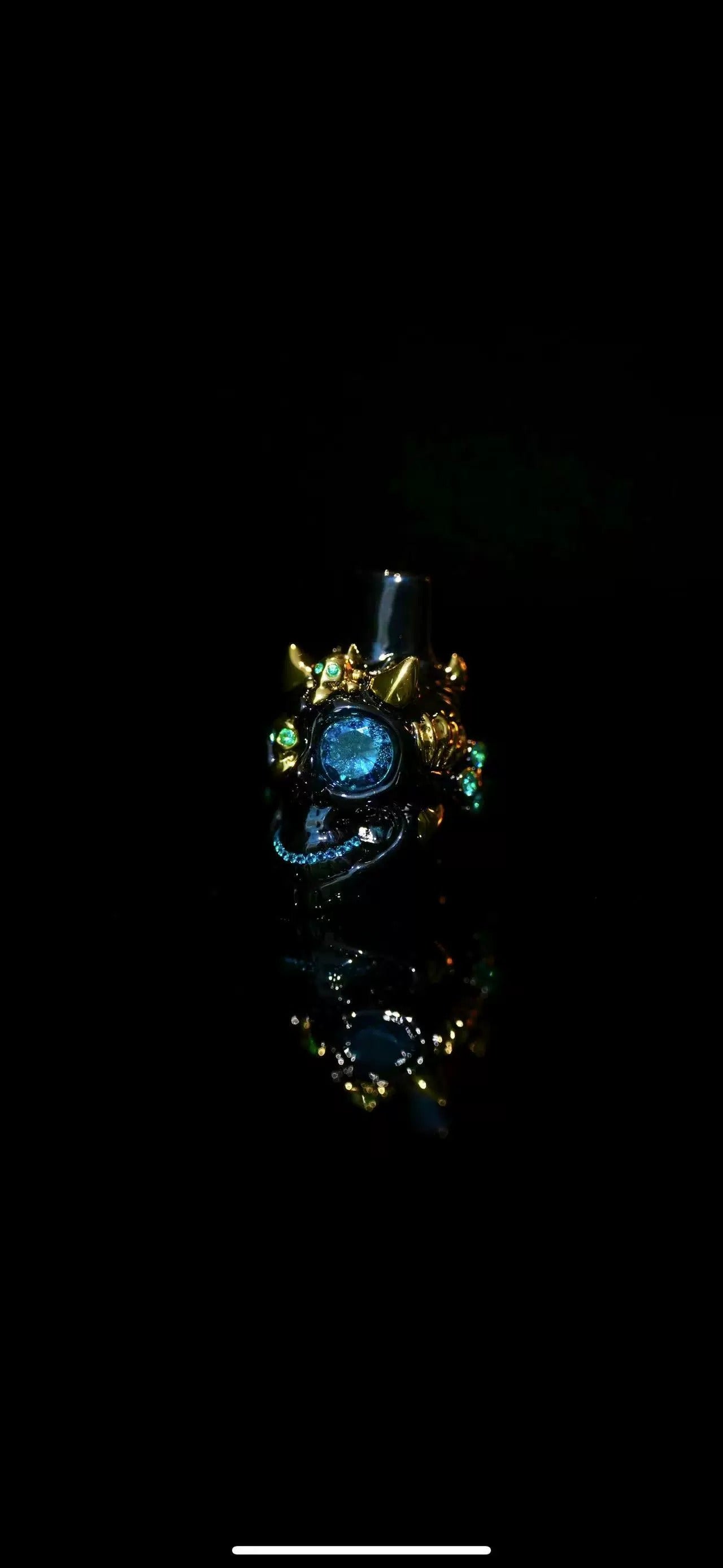 Portable Luxury Hookah Tip – Wearable Bronze Hookah Mouthpiece for Personal Use