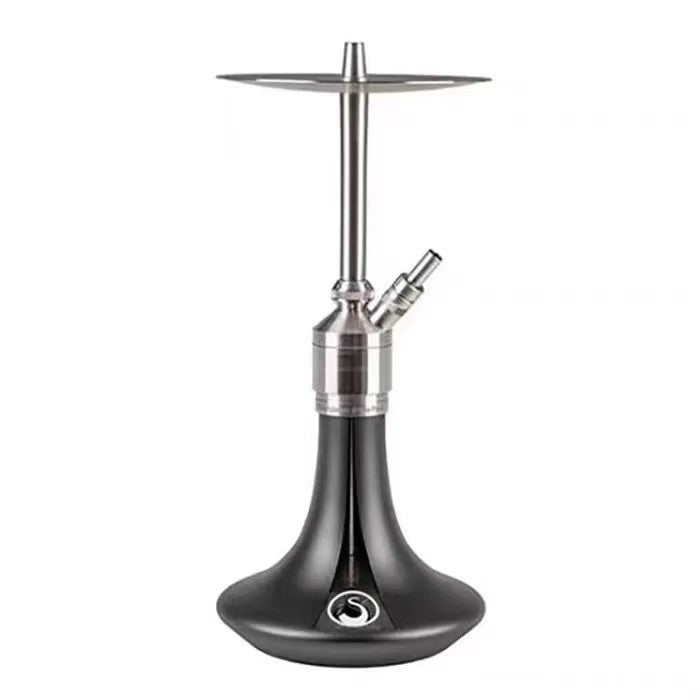 Steamulation Luxury German Stainless Steel Hookah – Large Size, Premium Single Hose Shisha