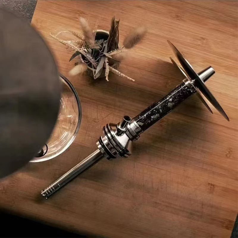 Steamulation German Stainless Steel Hookah – Premium Single Hose Shisha Set for Bar & Lounge