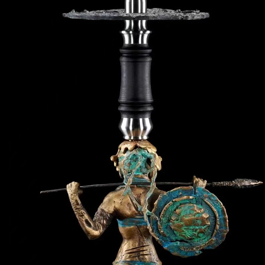 Maklaud Luxury Shisha Hookah Set – Elegant Amazon Huntress Edition, Complete Kit
