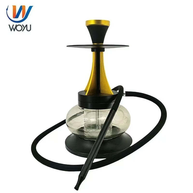 Luxury Fortress Double-Layer Hookah | Color-Changing Shisha with Bottom Airflow | Large Smoke Water Pipe for Home, Lounge, Bar & KTV